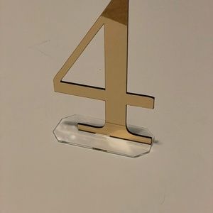 gold table numbers set (1-14)